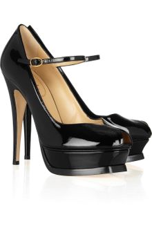 Yves Saint Laurent Tribute Patentleather Mary Jane Pumps - Lyst