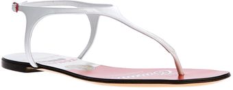 Casadei Buckle Flip Flop - Lyst