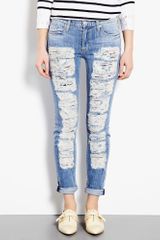 Hudson Ultra Ripped Skinny Jeans