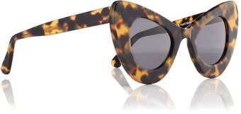 Illesteva Tortoise Zac Posen Iii Cateye Sunglasses - Lyst
