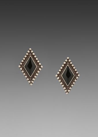 Vanessa Mooney Vanessa Mooney Capulet Earring in Sliverblack - Lyst