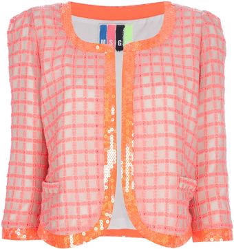 MSGM Cropped Jacket - Lyst