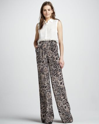 Rachel Zoe Greta Animal-Print Pants - Lyst