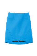 Tibi Ultramarine Bonded Techy Twill Skirt