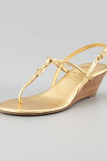 Tory Burch Emmy Demi Wedge Thong Sandal - Lyst