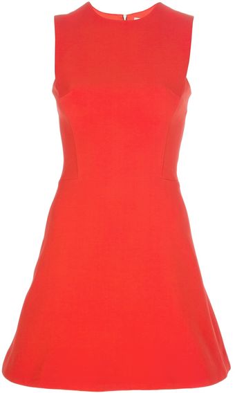 Victoria Beckham Sleeveless Mini Dress - Lyst
