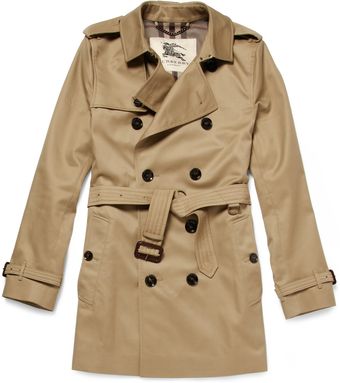 Burberry Twill Trench Coat - Lyst