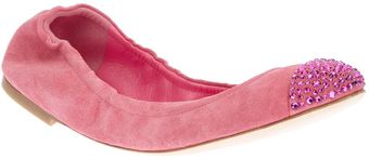 Casadei Round Toe Ballerina - Lyst