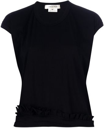 Comme Des Garçons Tasselled Cap Sleeve Tshirt - Lyst
