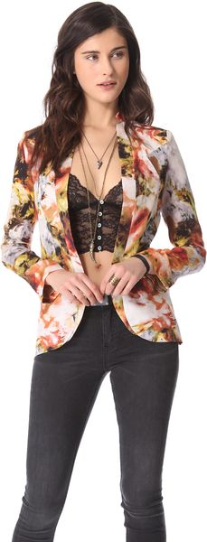 Haute Hippie Dropped Lapel Blazer - Lyst