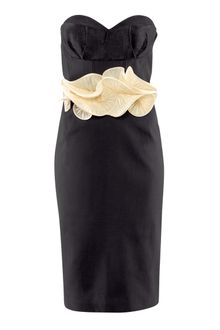H&M Dress with A Pleated Frill - Lyst