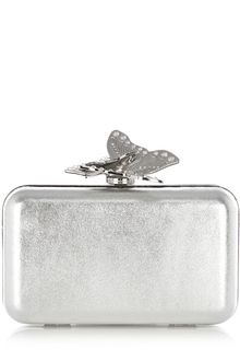 Karen Millen Metallic Collection Clutch Bag - Lyst