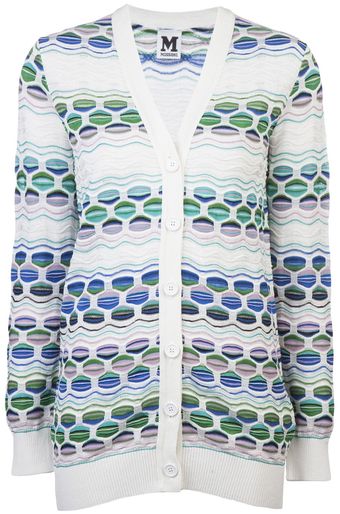 M Missoni Pucker Cardigan - Lyst