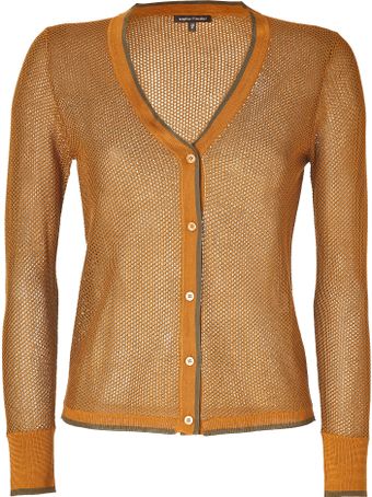 Sophie Theallet  Meshed Silk Cardigan - Lyst