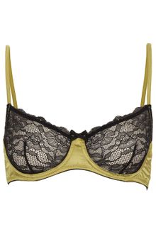 Topshop Lace and Satin Underwire Bra - Lyst