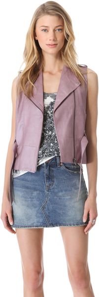 Veda Ritz Leather Vest - Lyst