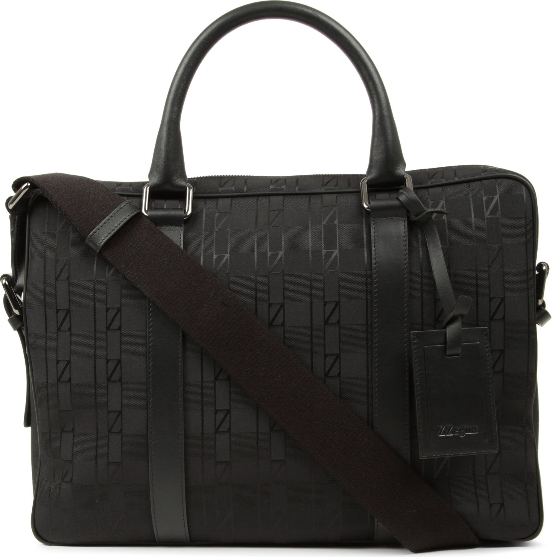 Ermenegildo Zegna Logo Briefcase in Black for Men Lyst