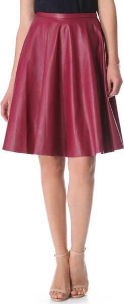 Zimmermann Dazed Leather Skirt - Lyst