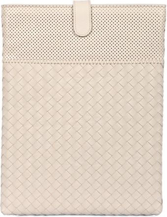 Bottega Veneta Perforated and Woven Leather Ipad Case - Lyst