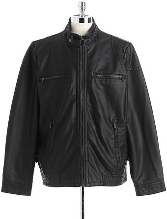 Calvin Klein Fauxleather Jacket - Lyst