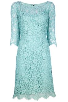 Dolce & Gabbana Floral Lace Dress - Lyst