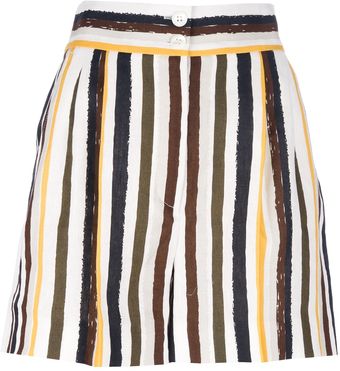 Dolce & Gabbana Striped Shorts - Lyst