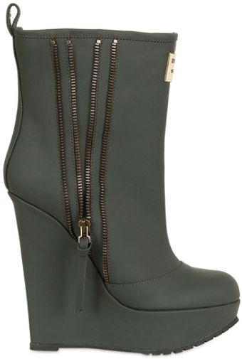 DSquared2 130mm Rubber Leather Low Boots - Lyst