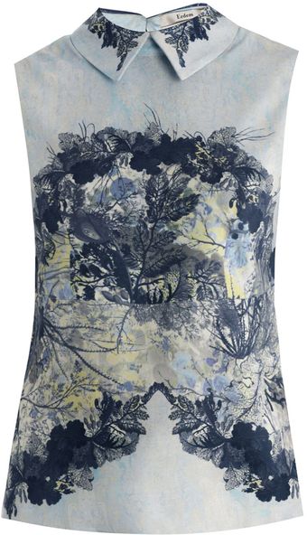 Erdem Lilleth Collar-Detail Top - Lyst