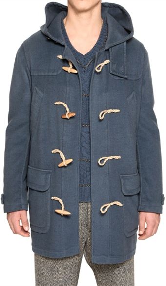 Iceberg Cashmere Belnd Wool Cloth Duffle Coat - Lyst
