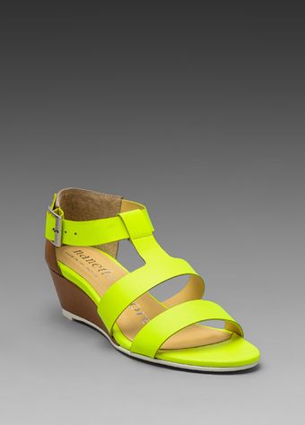 Nanette Lepore Absolute Wonder Wedge in Neon Yellow - Lyst
