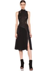Proenza Schouler Sleeveless Pieced Dress in Black