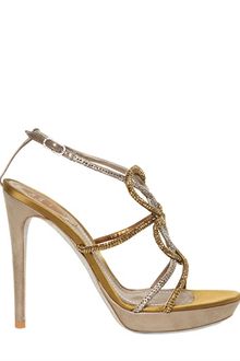 Rene Caovilla 120mm Swarovski Cage Sandals - Lyst