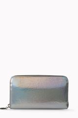 Stella McCartney Falabella Silver Hologram Small Wallet