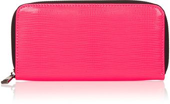 Topshop Neon Snake Zip Around Purse - Lyst