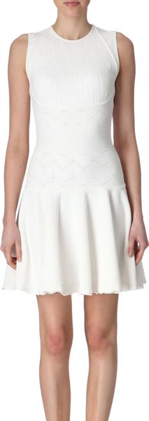 Alexander McQueen Textured Knit Dress - Lyst