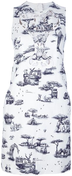Carven Cut Out Dress - Lyst