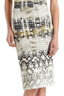 Giambattista Valli Soft Reptile Print Dress - Lyst