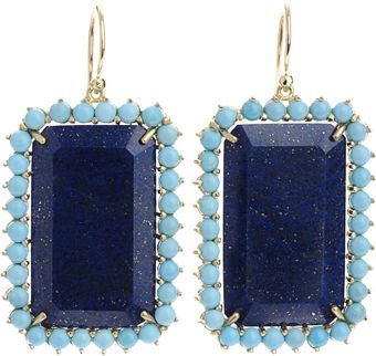 Irene Neuwirth Lapis Turquoise Earrings - Lyst