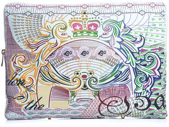 Mary Katrantzou Sorbonnebird and Postagestamp Leather Clutch - Lyst