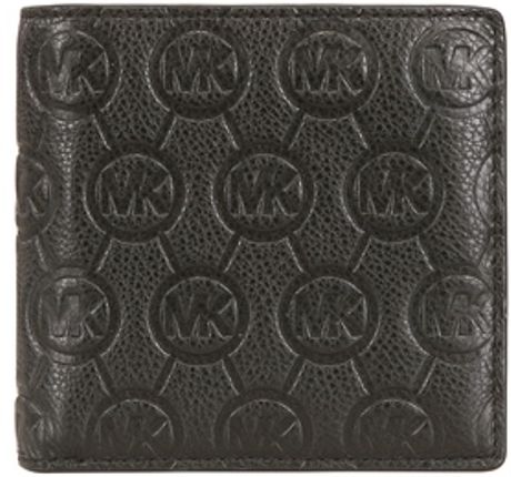 Michael By Michael Kors Monogram Billfold Wallet in Black for Men