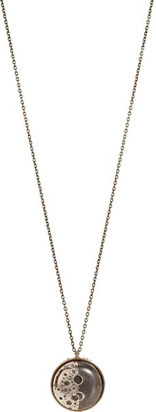 Pamela Love  Silver Diana Moon Pendant Necklace - Lyst