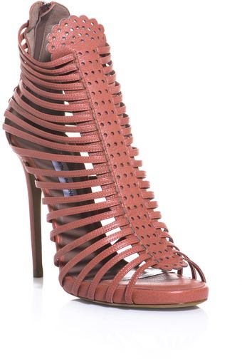 Tabitha Simmons Strippy Shoe Boots - Lyst