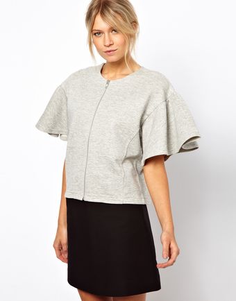 ASOS Collection Jacket with Frill Sleeve - Lyst