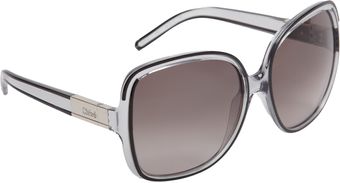 Chloé Oversize Transparent Sunglasses - Lyst