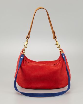 Clare Vivier Moyen Nubuck Messenger Bag - Lyst