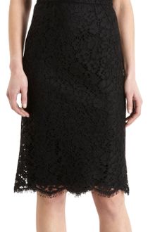 Dolce & Gabbana Square Neck Lace Sheath Dress - Lyst