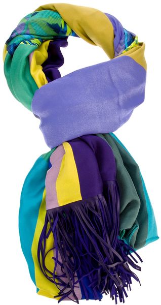 Pierre Louis Mascia Fringed Mixed Print Stole - Lyst