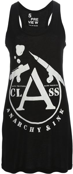 5preview Printed Tank Top - Lyst