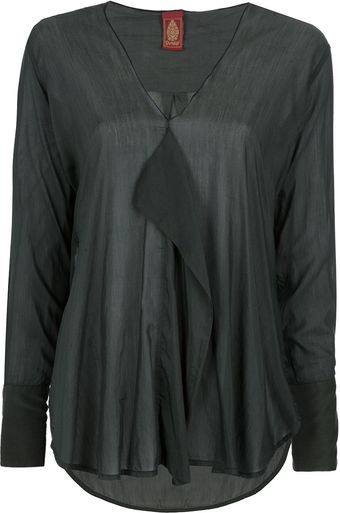 Dondup Flap Detail Blouse - Lyst