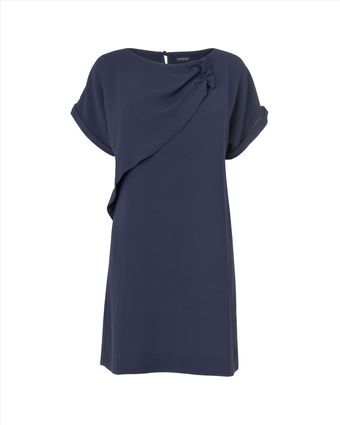 Jaeger Gathered Detail Dress - Lyst